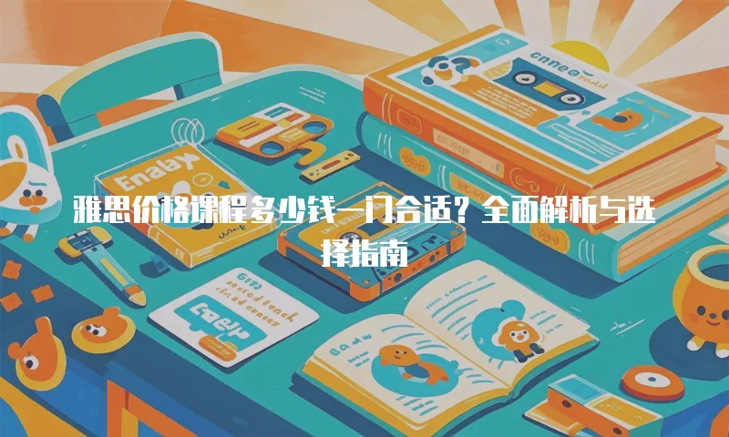 雅思价格课程多少钱一门合适？全面解析与选择指南
