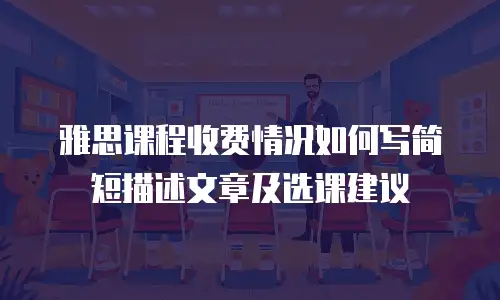 雅思课程收费情况如何写简短描述文章及选课建议