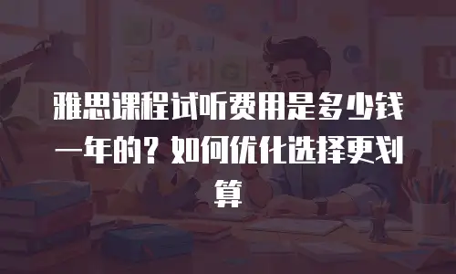 雅思课程试听费用是多少钱一年的？如何优化选择更划算