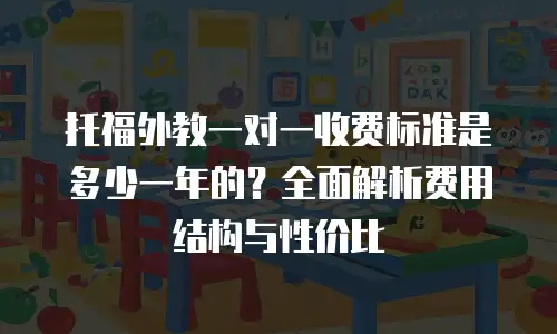 托福外教一对一收费标准是多少一年的？全面解析费用结构与性价比