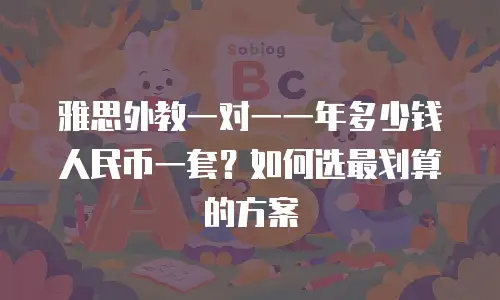 雅思外教一对一一年多少钱人民币一套？如何选最划算的方案