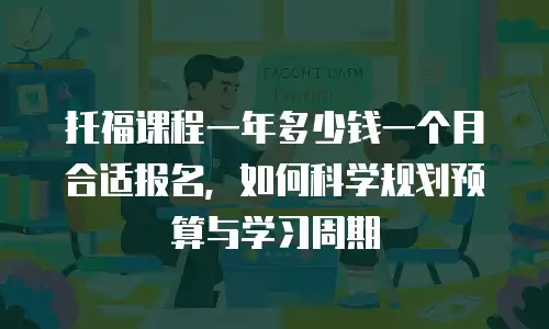 托福课程一年多少钱一个月合适报名，如何科学规划预算与学习周期
