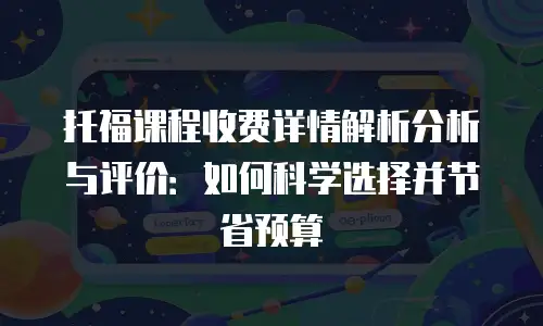 托福课程收费详情解析分析与评价：如何科学选择并节省预算