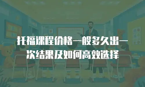 托福课程价格一般多久出一次结果及如何高效选择