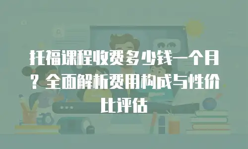 托福课程收费多少钱一个月？全面解析费用构成与性价比评估