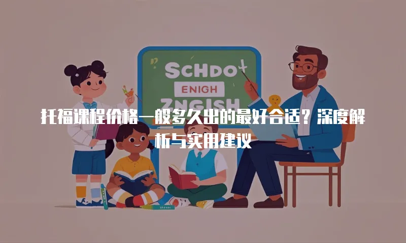 托福课程价格一般多久出的最好合适？深度解析与实用建议
