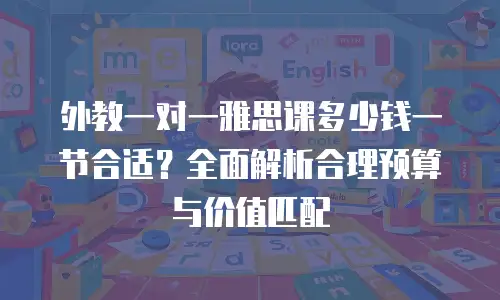 外教一对一雅思课多少钱一节合适？全面解析合理预算与价值匹配