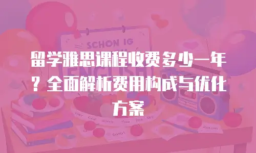 留学雅思课程收费多少一年？全面解析费用构成与优化方案