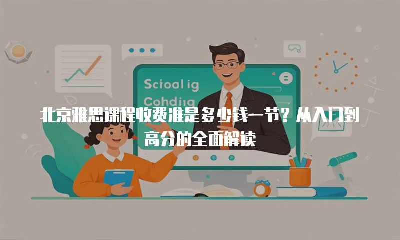北京雅思课程收费准是多少钱一节？从入门到高分的全面解读