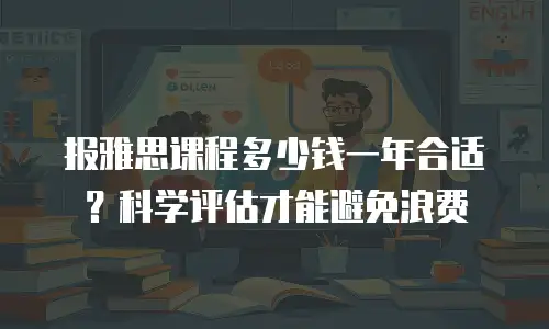报雅思课程多少钱一年合适？科学评估才能避免浪费