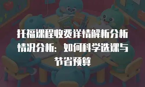 托福课程收费详情解析分析情况分析：如何科学选课与节省预算