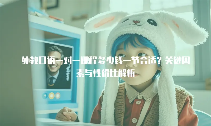 外教口语一对一课程多少钱一节合适？关键因素与性价比解析  