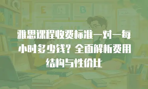 雅思课程收费标准一对一每小时多少钱？全面解析费用结构与性价比