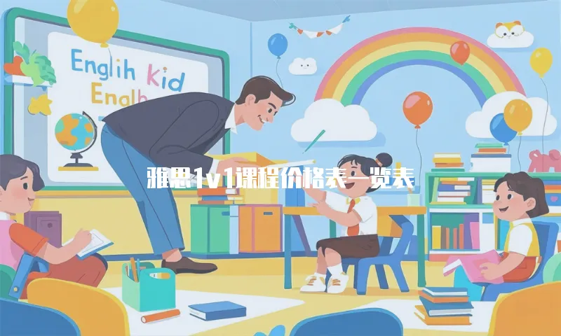 雅思1v1课程价格表一览表
