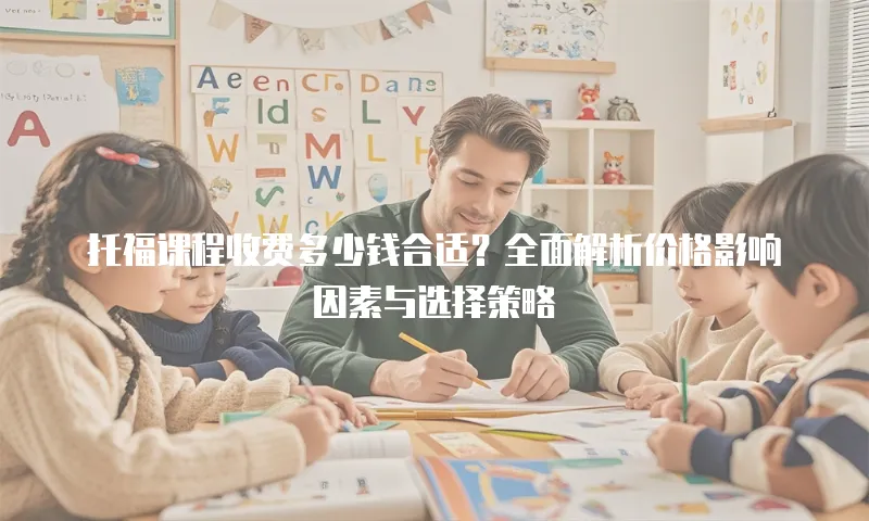 托福课程收费多少钱合适？全面解析价格影响因素与选择策略
