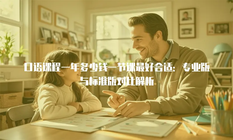 口语课程一年多少钱一节课最好合适：专业版与标准版对比解析