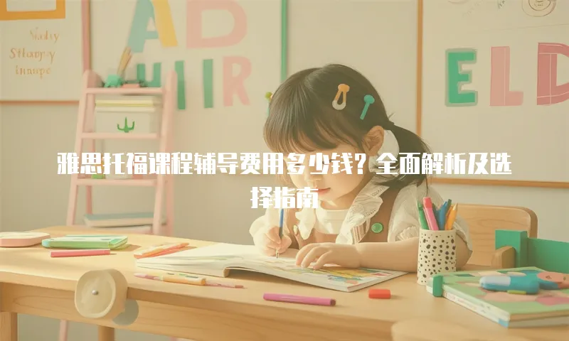 雅思托福课程辅导费用多少钱？全面解析及选择指南