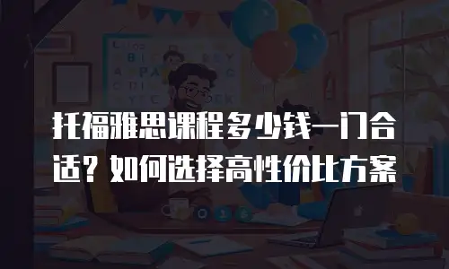 托福雅思课程多少钱一门合适？如何选择高性价比方案