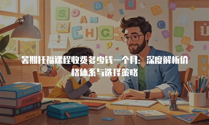 暑期托福课程收费多少钱一个月：深度解析价格体系与选择策略