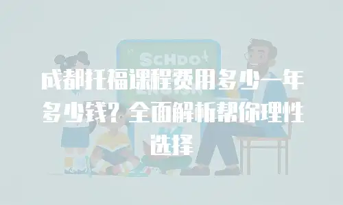 成都托福课程费用多少一年多少钱？全面解析帮你理性选择