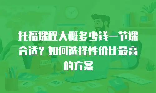 托福课程大概多少钱一节课合适？如何选择性价比最高的方案
