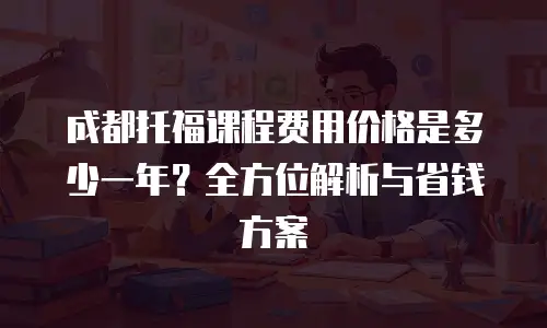 成都托福课程费用价格是多少一年？全方位解析与省钱方案