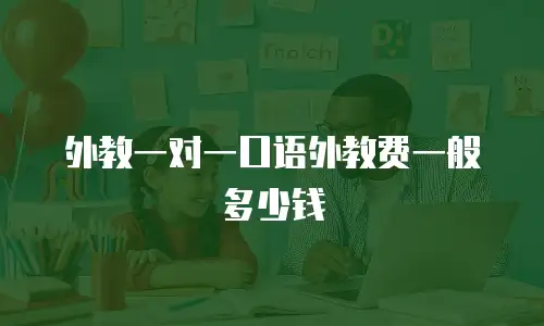 外教一对一口语外教费一般多少钱