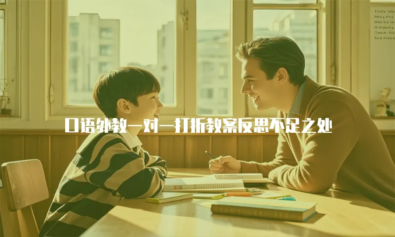 口语外教一对一打折教案反思不足之处