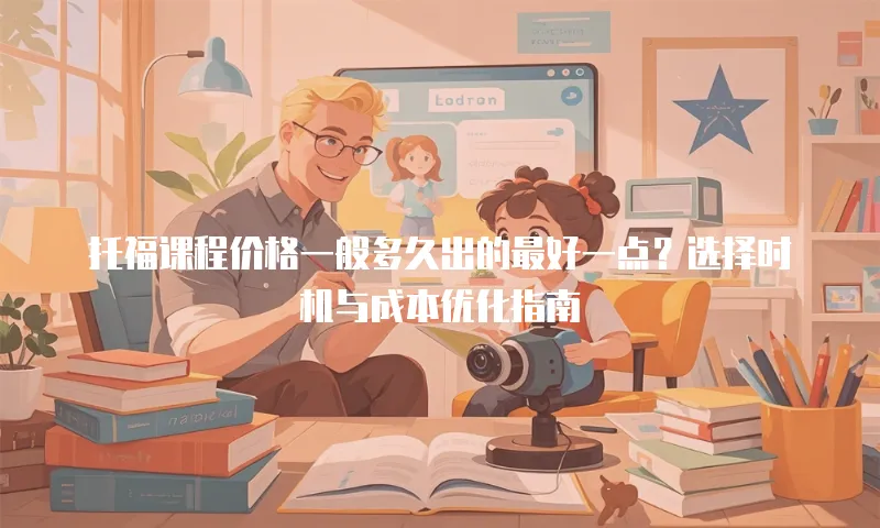 托福课程价格一般多久出的最好一点？选择时机与成本优化指南