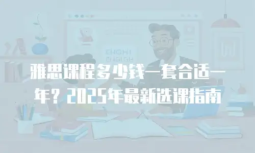 雅思课程多少钱一套合适一年？2025年最新选课指南