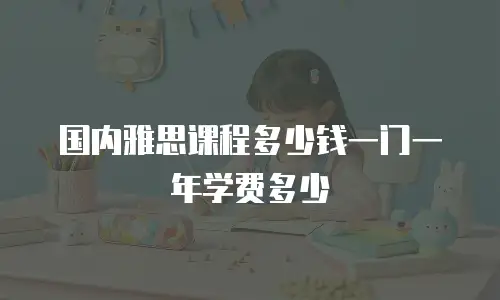 国内雅思课程多少钱一门一年学费多少