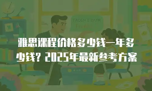 雅思课程价格多少钱一年多少钱？2025年最新参考方案