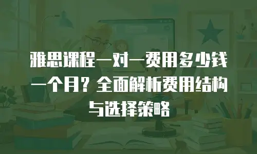 雅思课程一对一费用多少钱一个月？全面解析费用结构与选择策略