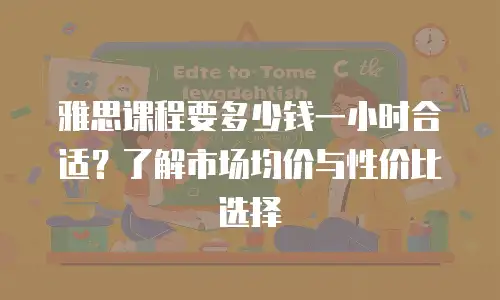 雅思课程要多少钱一小时合适？了解市场均价与性价比选择