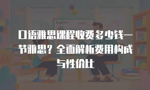 口语雅思课程收费多少钱一节雅思？全面解析费用构成与性价比