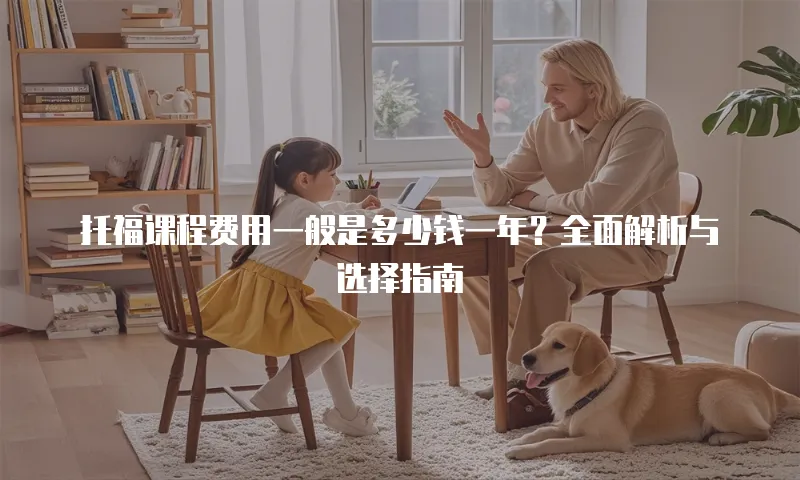 托福课程费用一般是多少钱一年？全面解析与选择指南