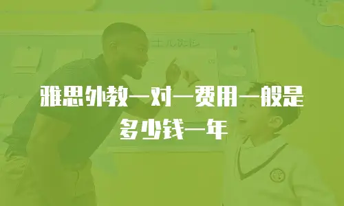 雅思外教一对一费用一般是多少钱一年