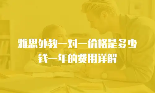 雅思外教一对一价格是多少钱一年的费用详解