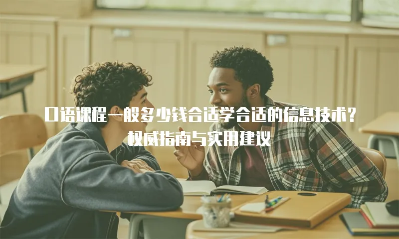 口语课程一般多少钱合适学合适的信息技术？权威指南与实用建议