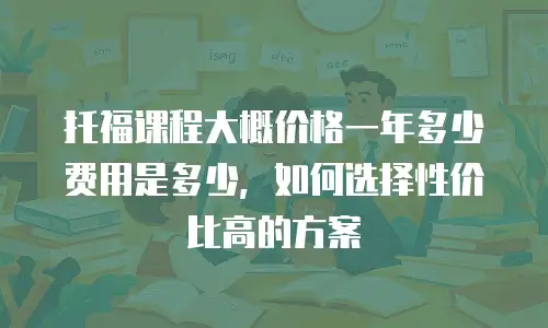 托福课程大概价格一年多少费用是多少，如何选择性价比高的方案