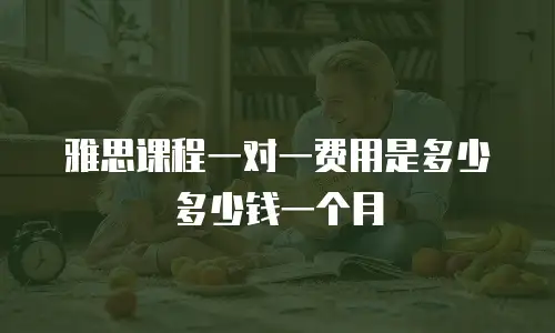 雅思课程一对一费用是多少多少钱一个月