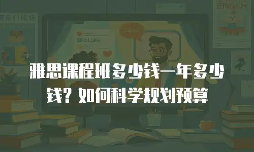 雅思课程班多少钱一年多少钱？如何科学规划预算