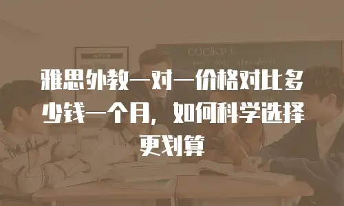 雅思外教一对一价格对比多少钱一个月，如何科学选择更划算