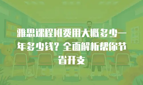 雅思课程班费用大概多少一年多少钱？全面解析帮你节省开支