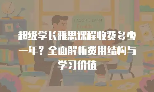 超级学长雅思课程收费多少一年？全面解析费用结构与学习价值