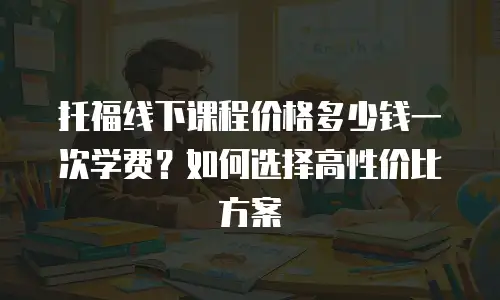托福线下课程价格多少钱一次学费？如何选择高性价比方案