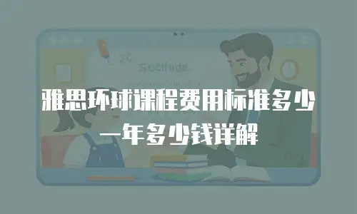 雅思环球课程费用标准多少一年多少钱详解
