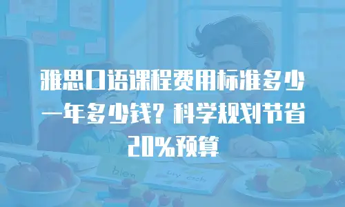 雅思口语课程费用标准多少一年多少钱？科学规划节省20%预算