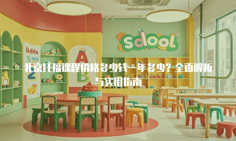 北京托福课程价格多少钱一年多少？全面解析与实用指南