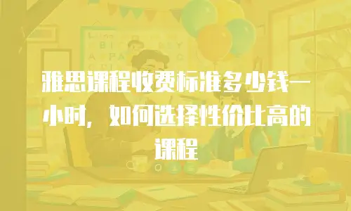 雅思课程收费标准多少钱一小时，如何选择性价比高的课程